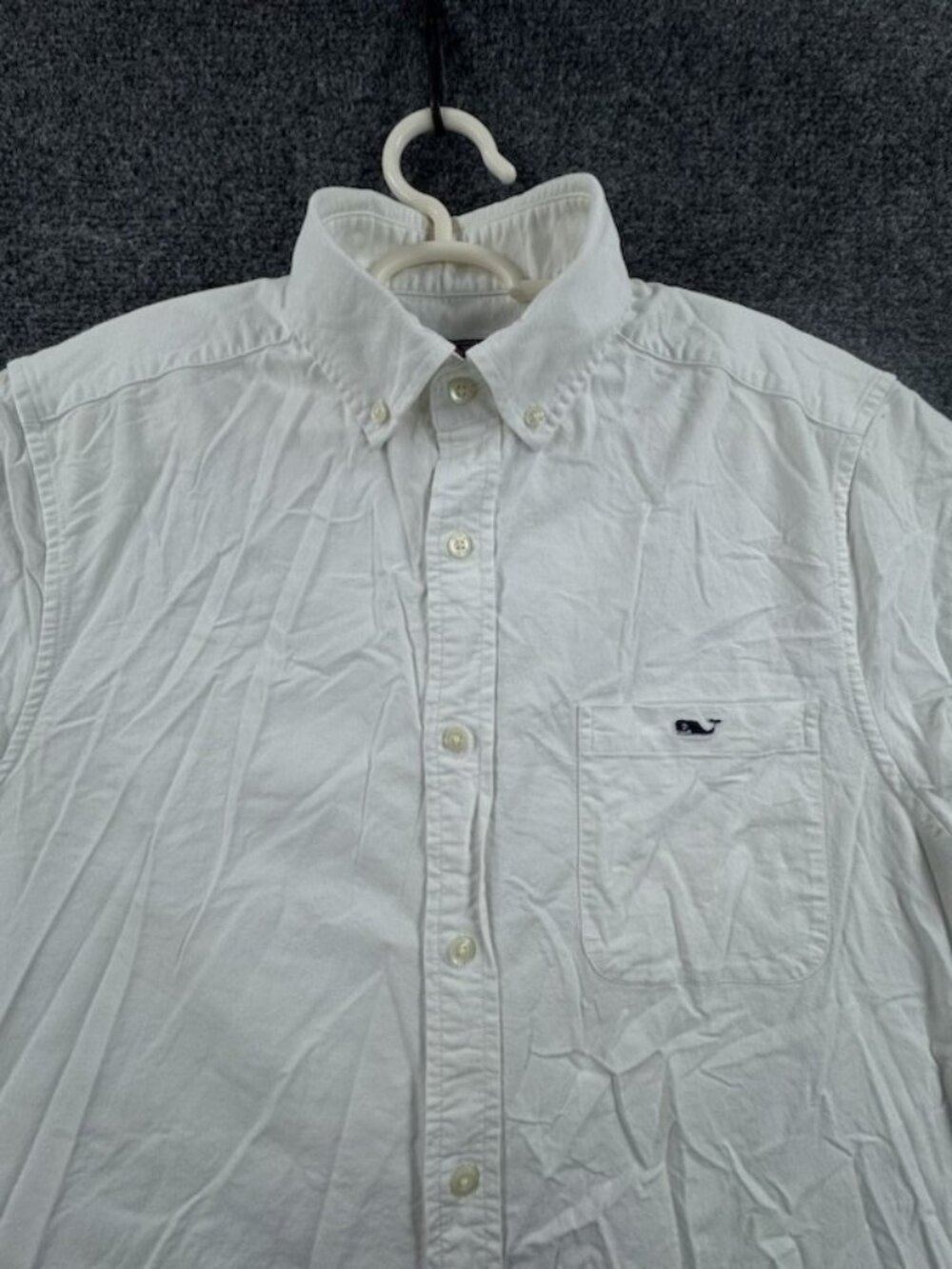 Vineyard Vines Oxford Short Sleeve Cotton Spandex Button-Down Small Pocket Solid